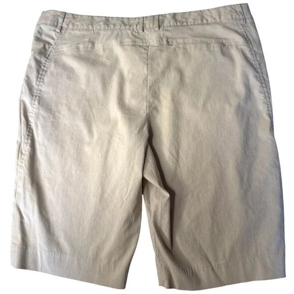 NWT Sport Haley Womens Beige Golf Shorts W/Stretchy Rayon Blend Size 18 - Picture 6 of 9